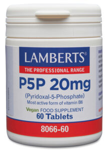 P5P – Piridoxal 5 Fosfato o Vitamina B6 en forma activa 60 pastillas o tabletas Lamberts