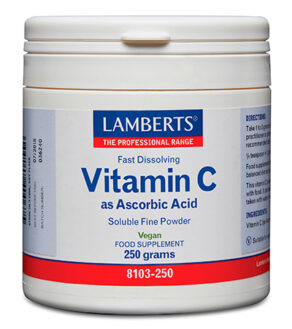 Vitamina C. Ácido ascórbico, polvo fino soluble