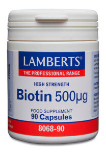 Biotina de las vitaminas B 90 Cápsulas Lamberts