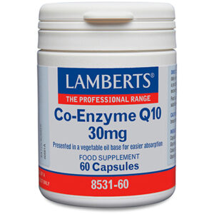 Co-Enzima Q10 30 mg (CoQ10 o ubiquinona) Lamberts