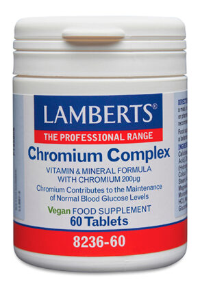 Complejo de Cromo GTF con Vitaminas B y C, Magnesio, Cobre y Zinc