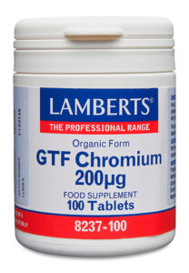 Cromo GTF 200 mcg como Picolinato en forma orgánica. Una al Día Lamberts