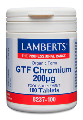 Cromo GTF 200 mcg como Picolinato. Una al Día