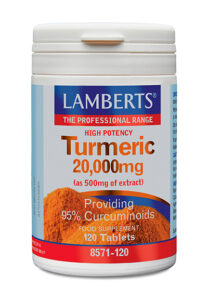 Cúrcuma o Turmeric 10.000 mg un extracto de raíz de Cúrcuma longa Lamberts