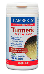 Cúrcuma 10.000 mg de Liberación rápida de Lamberts. 120 tabletas