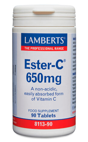 Ester-C® 650 mg. Vitamina C suave, de alta absorción