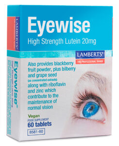 Eyewise con 20 mg de Luteína y mas como ayuda para la visión Lamberts