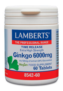 Ginkgo Biloba 6000 mg Lamberts 30 tabletas