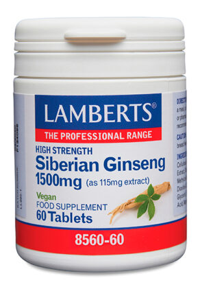 Ginseng Siberiano 1500 mg como extracto estandarizado