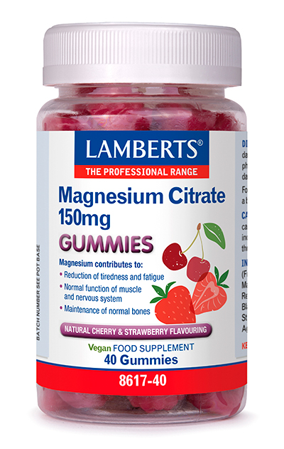 Gominolas de Citrato de Magnesio 150 mg Lamberts