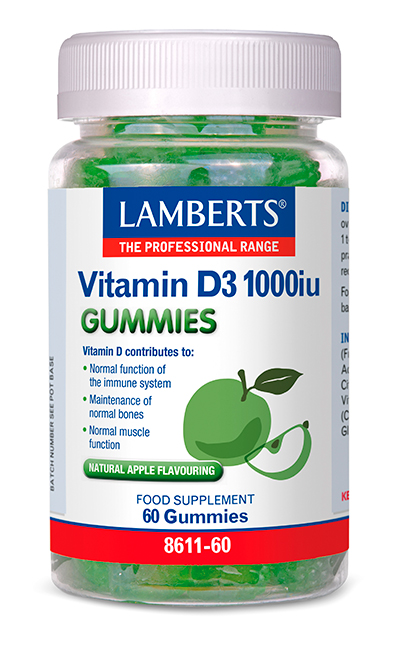 Vitamina D3 1000 iu en Gominolas Lamberts
