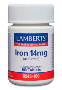 Hierro 14 mg como Citrato. Mayor absorción Lamberts