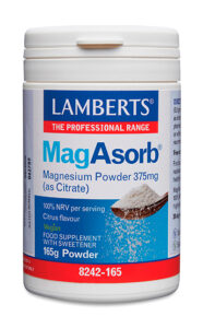 MagAsorb®. Magnesio en polvo como Citrato, muy soluble Lamberts