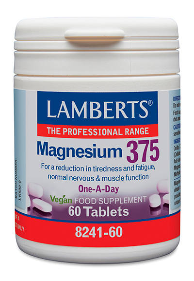 magnesio 375 mg lamberts. 60 tabletas