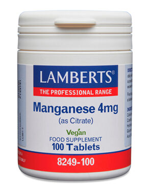 Manganeso 4 mg como Citrato. Mayor absorción