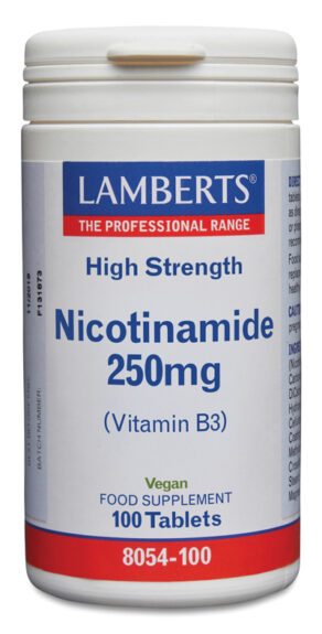 Niacina como Nicotinamida o Vitamina B3 250 mg