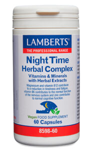 Night Herbal Complex de Lamberts, una ayuda para prolongar las horas de descanso.