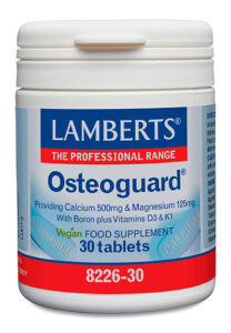 Osteoguard®. Calcio, Magnesio, Boro, Vitaminas D y K 30 tabletas Lamberts
