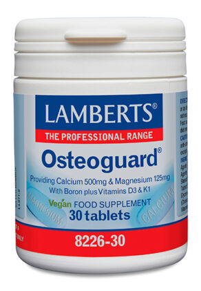 Osteoguard®.  Calcio, Magnesio, Boro, Vitaminas D y K 30 tabletas