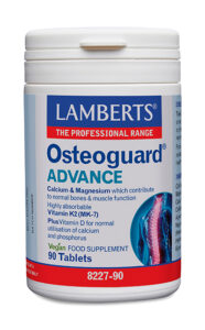 Osteoguard&reg; Advance de Lamberts, con Calcio, Magnesio y Vitaminas D3 10 µg y K2 90 µg