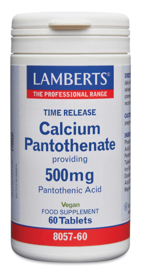 Ácido Pantoténico o Vitamina B5 como Pantotenato de Calcio 500 mg