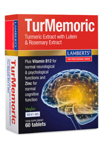 TurMemoric es un Extracto de Cúrcuma, Luteína, Romero y más Lamberts