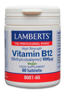 Vitamina B12 en forma de Metilcobalamina 60 pastillas Lamberts