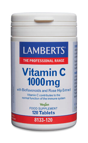 Vitamina C 1000 mg con Bioflavonoides y Escaramujo