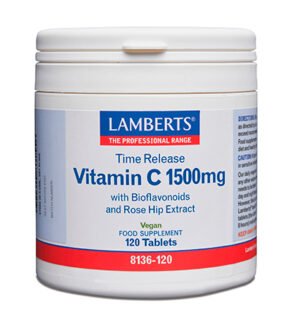 Vitamina C 1500 mg. Liberación Sostenida 120 tabletas