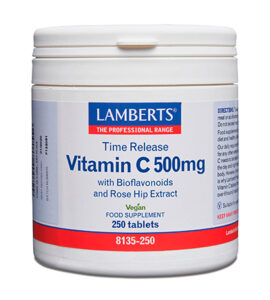Vitamina C 500 mg. Liberación Sostenida 250 tabletas Lamberts