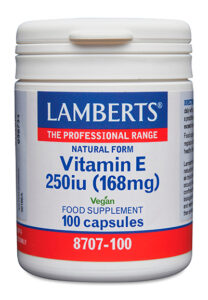 Vitamina E Natural 250 UI (168 mg) Lamberts