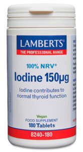 Yodo 150 mcg como Yoduro de Potasio Lamberts