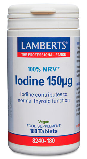 Yodo 150 mcg como Yoduro de Potasio
