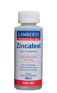 Zincatest. Zinc líquido en forma de Sulfato. Lamberts
