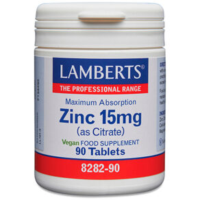 Zinc 15 mg como Citrato con mayor absorción